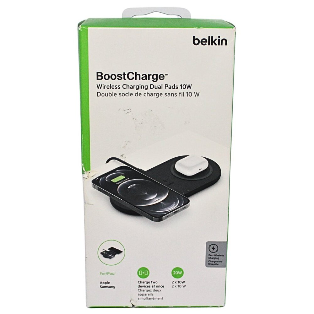 BoostCharge 10W Dual Wireless Charger – Open Box
